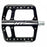 HT Pedals ANS12 Raven Platform Pedals, CrMo, Black
