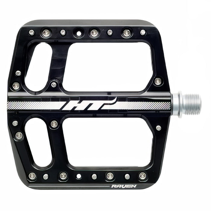HT Pedals ANS12 Raven Platform Pedals, CrMo, Black
