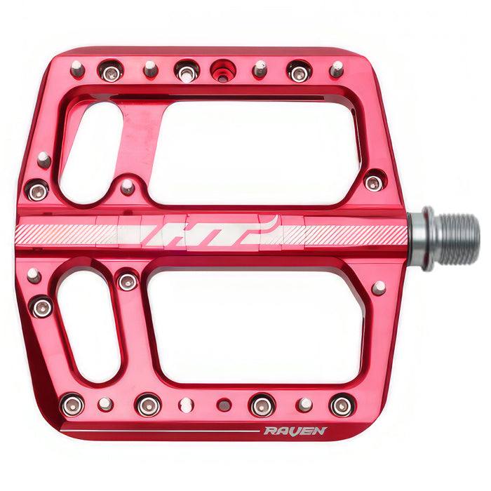 HT Pedals ANS12 Raven Platform Pedals, CrMo, Red