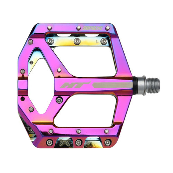 HT Pedals ANS10 Supreme Platform Pedals, CrMo - Oil Slick