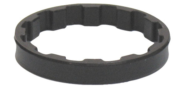 4-Jeri Splined headset spacer, 1-1/8" x 5mm black bag/10