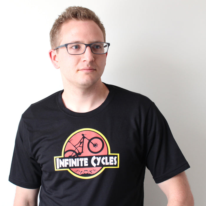 Infinite Cycles Jurassic Bike T-Shirt Black XXL
