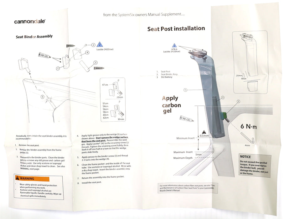 Cannondale KNOT SystemSix Aero Seat Binder K26139