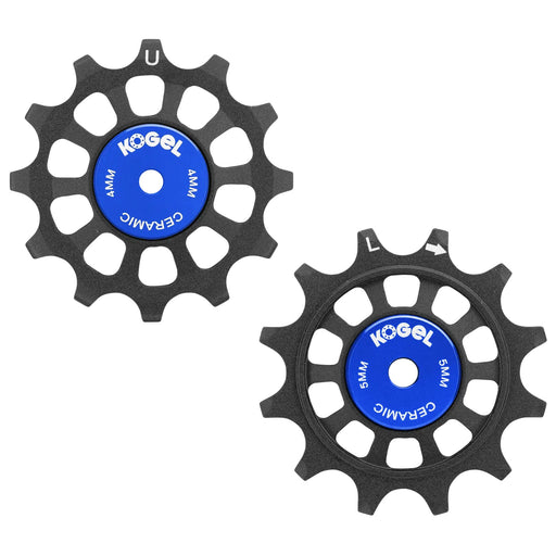 Kogel Bearings 12/12T Hybrid Ceramic Pulley Set WiFli, Road - BLK