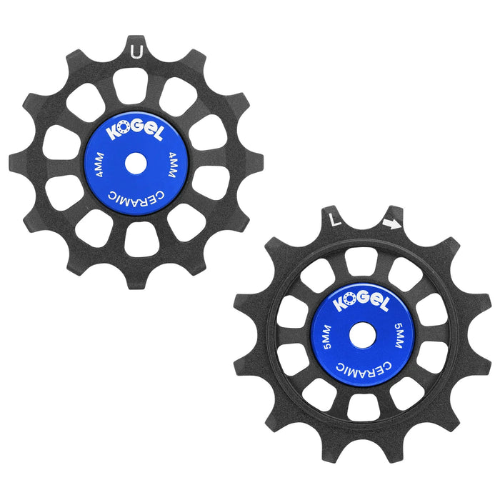 Kogel Bearings 12/12T Hybrid Ceramic Pulley Set WiFli, Road - BLK