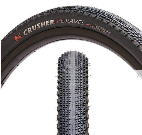 Kenda Crusher Gravel Tire, 700 x 45 TLR Black
