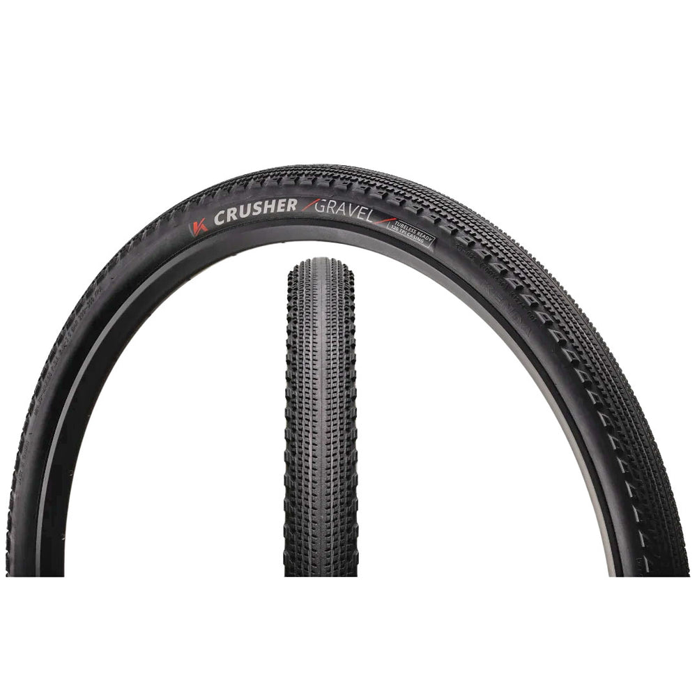 Kenda Crusher Gravel Tire, 700 x 50 TLR Black