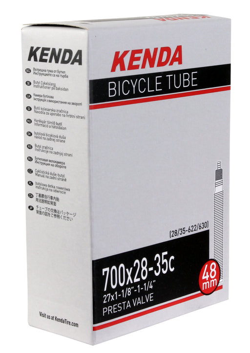 Kenda Butyl tube, 700 x 28-35c Presta Valve/48mm - each