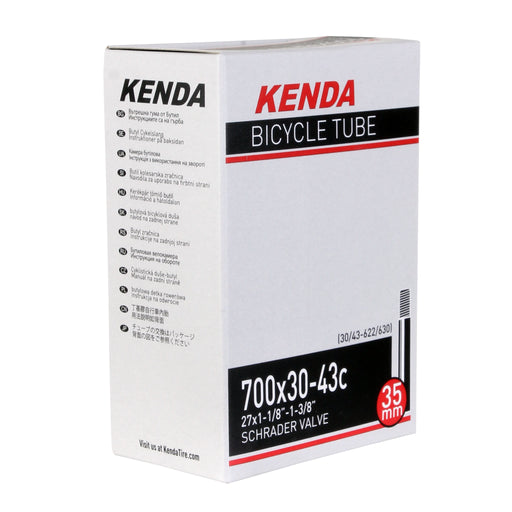 Kenda Butyl tube, 700 x 30-43c Schrader Valve - each