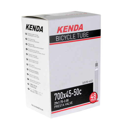 Kenda Butyl tube, 700 x 45-50c Presta Valve/48mm - each