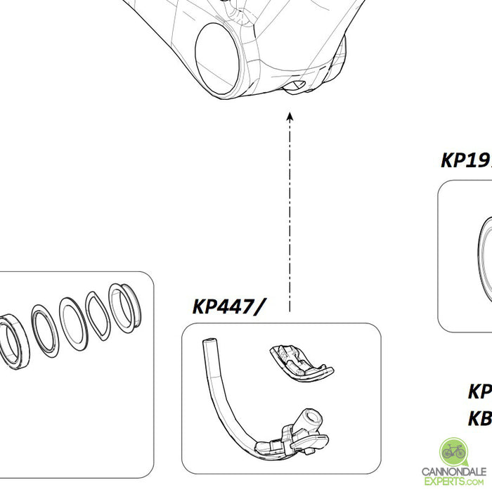 Cannondale Bottom Bracket Cable Guides Super X KP447/