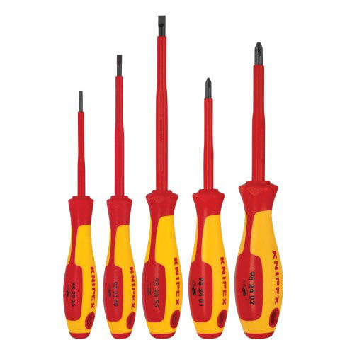 Knipex Precision Slotted/Phillips Screwdrivers/Pliers, 8/Set