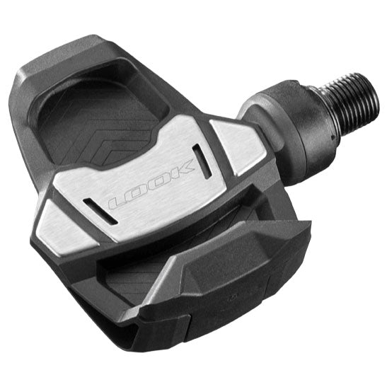 LOOK KEO Blade Carbon Pedals - Single Sided Clipless, Chromoly, 9/16", Black, 53mm QF, 12Nm