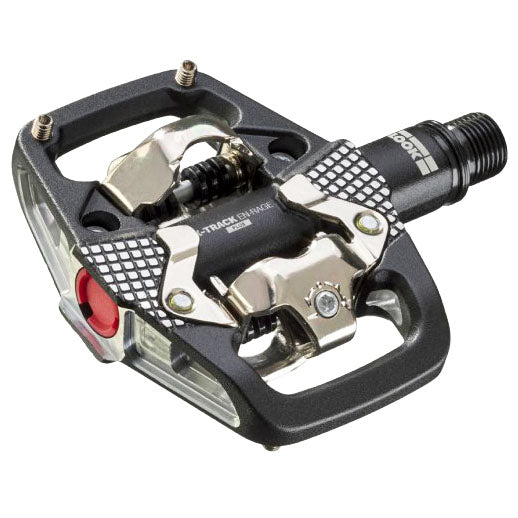 LOOK X-TRACK EN-RAGE PLUS Pedals - Dual Sided Clipless with Platform, Chromoly, 9/16", Black