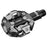 LOOK X-TRACK Pedals - Dual Sided Clipless, Chromoly, 9/16", Gray