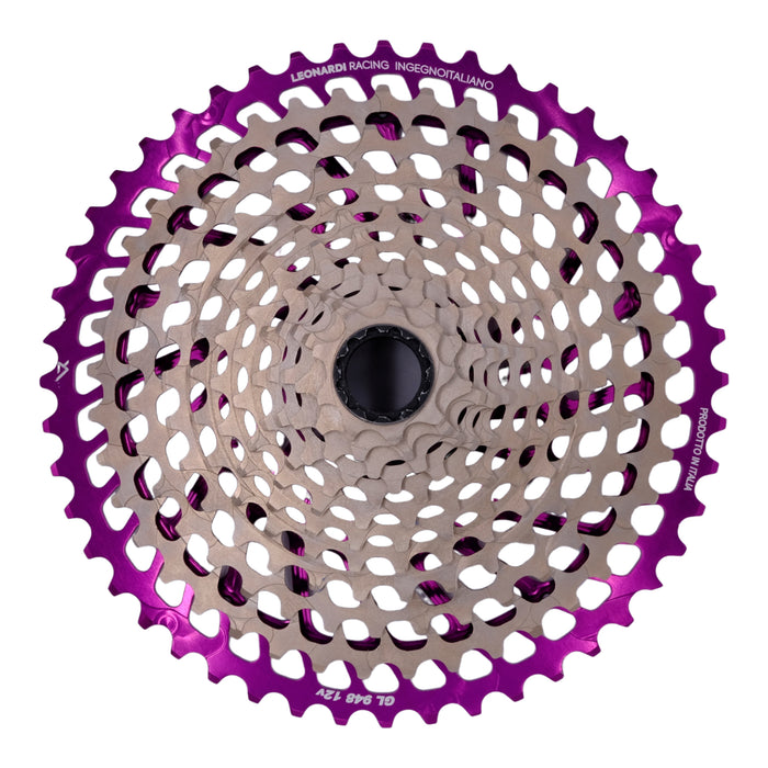 Leonardi General Lee 12sp Cassette, 9-50t - Black/Purple