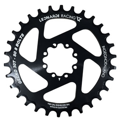 Leonardi S0 8-bolt Direct Mount Ring, 30T - Black