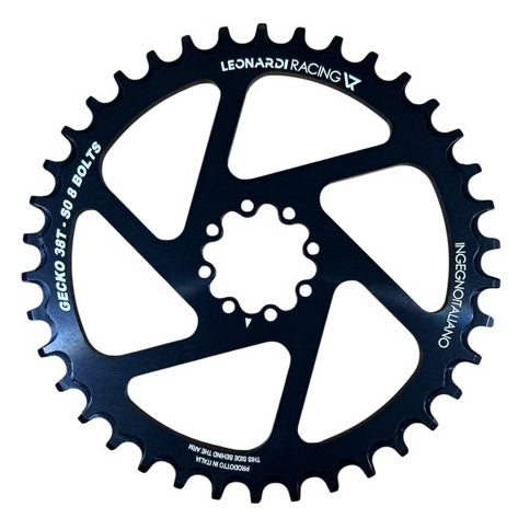 Leonardi S0 8-bolt Direct Mount Ring, 38T - Black