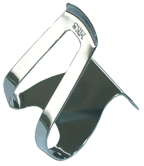 MKS Half Clip Mini steel toe clips, chrome - pair