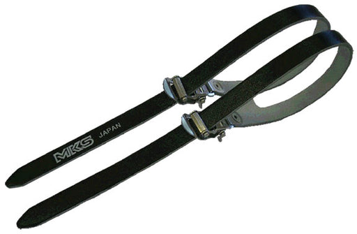 MKS Fit Alpha Spirits double toe straps, black - pair