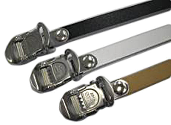 MKS Fit Alpha Spirits single toe straps, black - pair