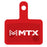 MTX Braking Disc Pads, Shimano (B-type 2-piston) TRP, Red Label