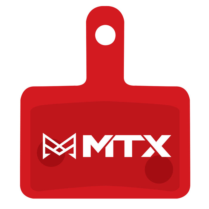 MTX Braking Disc Pads, Shimano (B-type 2-piston) TRP, Red Label
