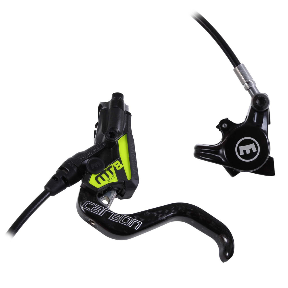 Magura MT8 SL Carbon Disc Brake Flat Direct Mount (not post), F or R, Carbon/Yellow