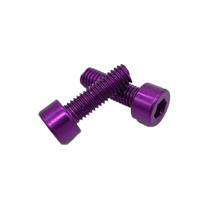 Miles Wide Anodized Cage Bolt, Purple, Pair