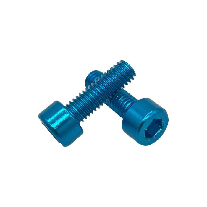 Miles Wide Anodized Cage Bolt, Blue