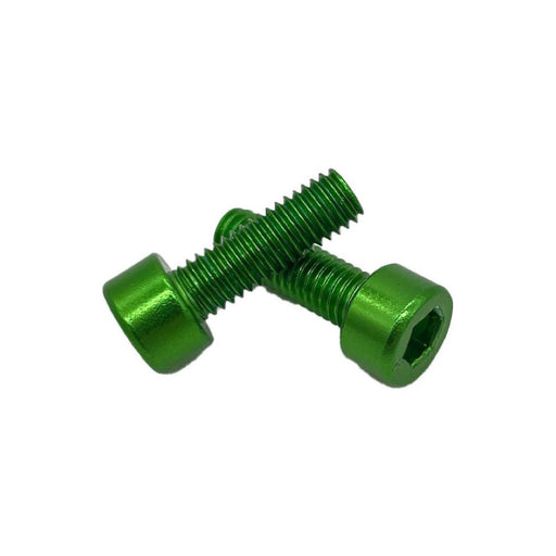 Miles Wide Anodized Cage Bolt, Lime Green, Pair