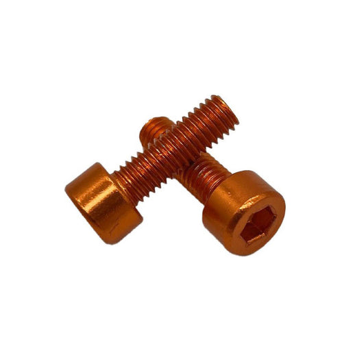 Miles Wide Anodized Cage Bolt, Orange, Pair