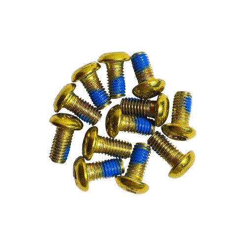 Miles Wide Steel Rotor Bolts, Gold