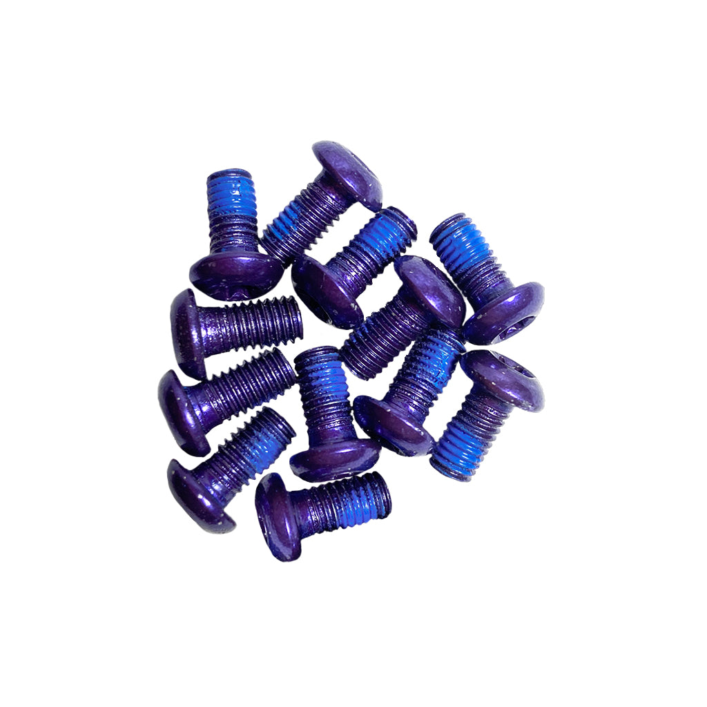 Miles Wide Steel Rotor Bolts, Purple — Send It Bikes