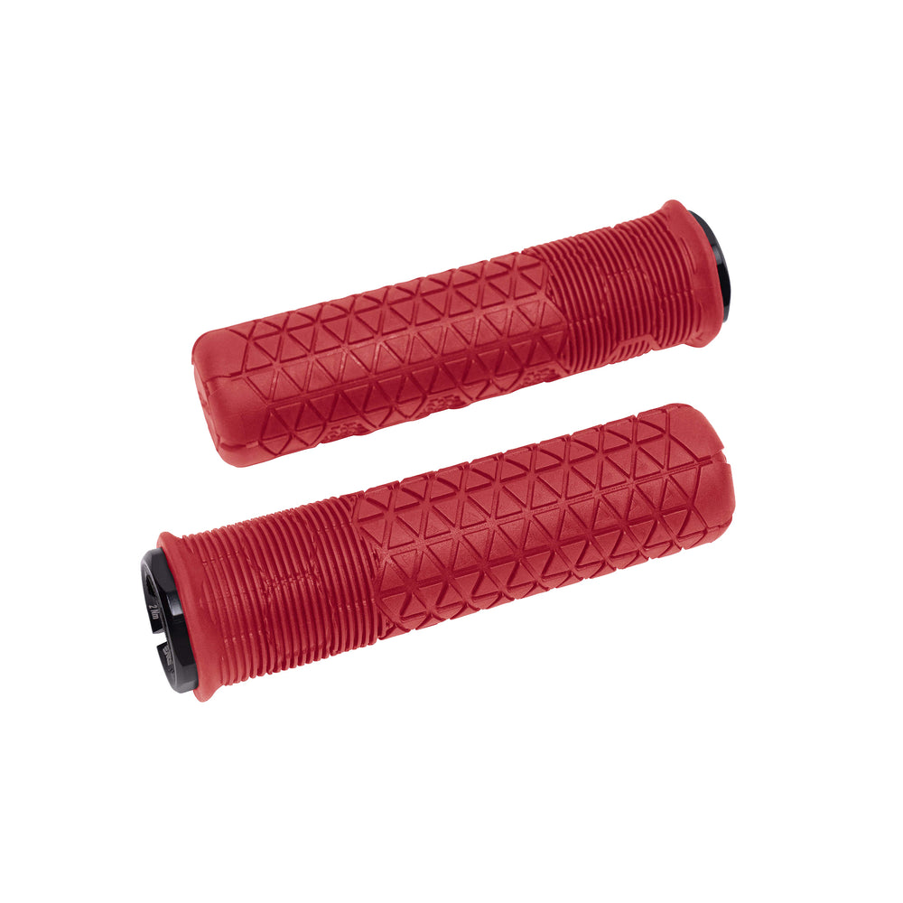 ENVE Composites Fractal Lock-On Trail Grips, 31.5mm, Dark Red