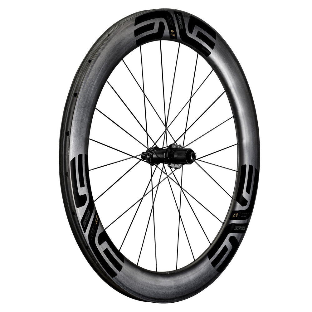 ENVE Composites SES 6.7 Rear Wheel - 700, 12 x 142, Center-Lock, HG 11 Road, Innerdrive 60pt, Black