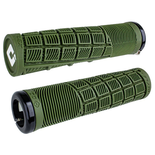ODI Lock-On MTB, Reflex Grip - Army Green/Black