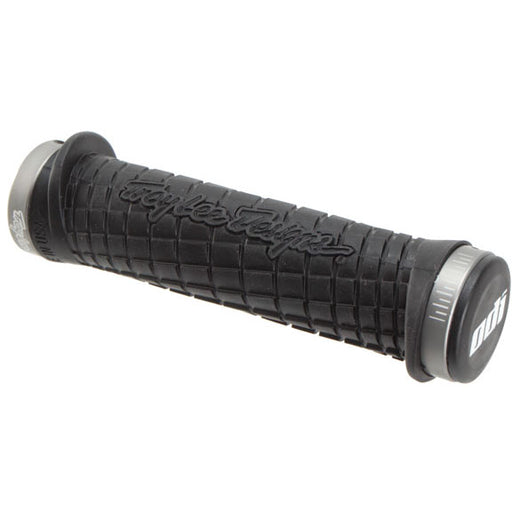 ODI 130mm Troy Lee Lock-On Grips: Black/Gray