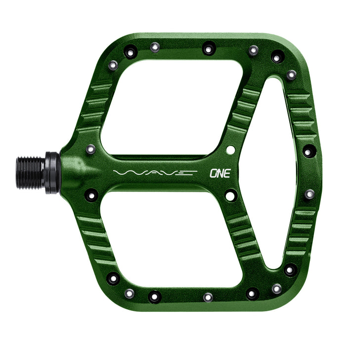 OneUp Components Wave Platform Pedals, Dark Green