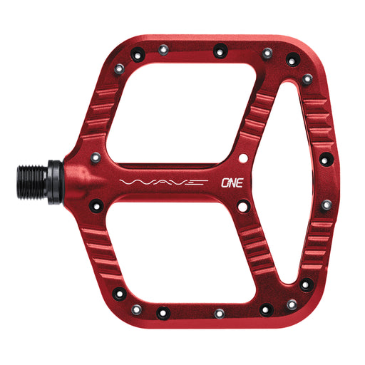 OneUp Components Wave Platform Pedals, Red