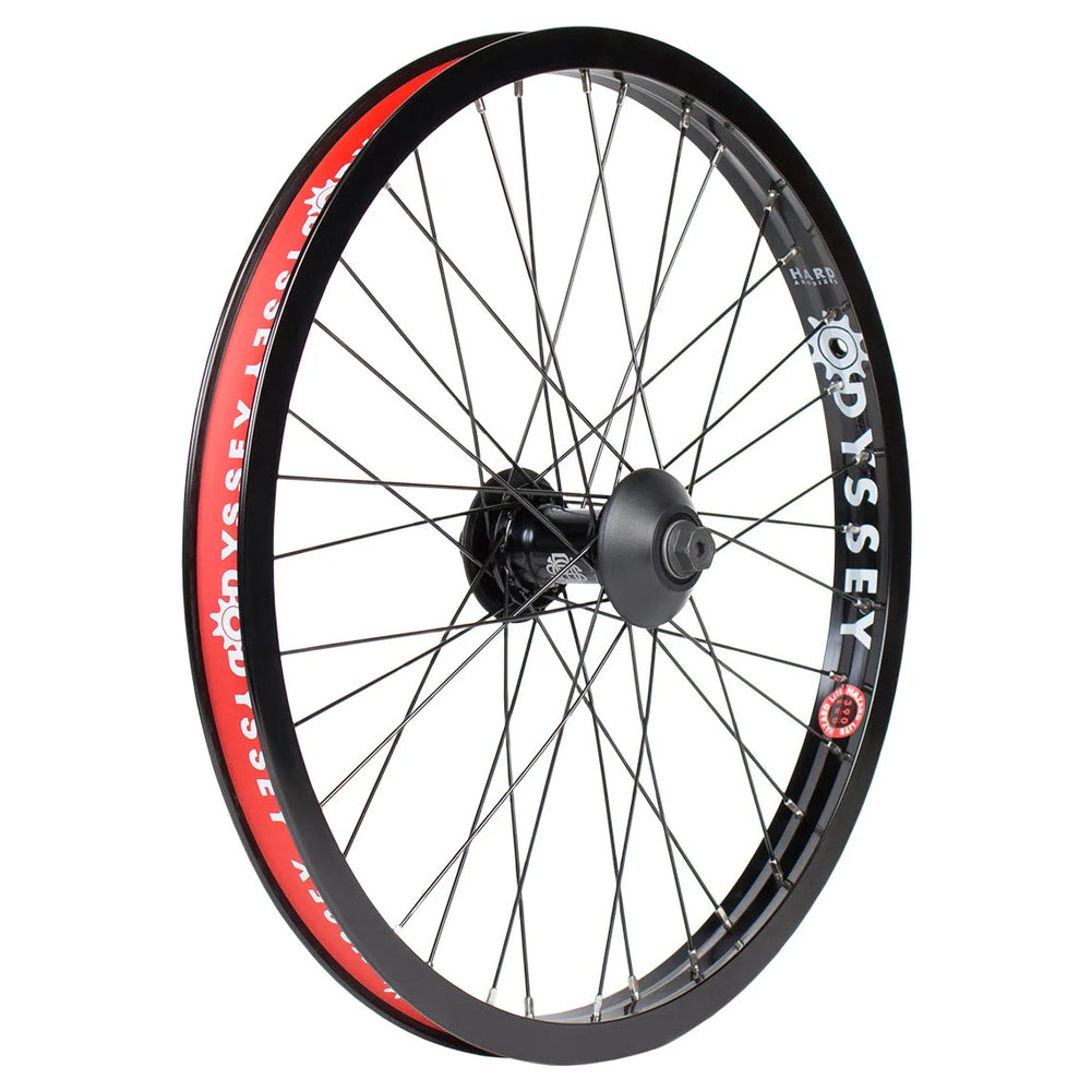 Odyssey Hazard Lite Front Wheel - 20", 3/8" x 100mm, Rim Brake, Hard Black, Clincher