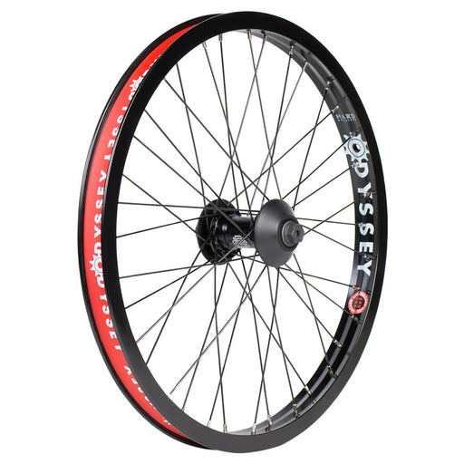 Odyssey Hazard Lite Front Wheel - 20", 3/8" x 100mm, Rim Brake, Hard Black, Clincher