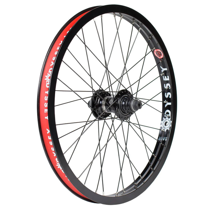Odyssey Hazard Lite Freecoaster Rear Wheel - 20", 14 x 110mm, Rim Brake, RHD Freecoaster, Hard Black, Clincher