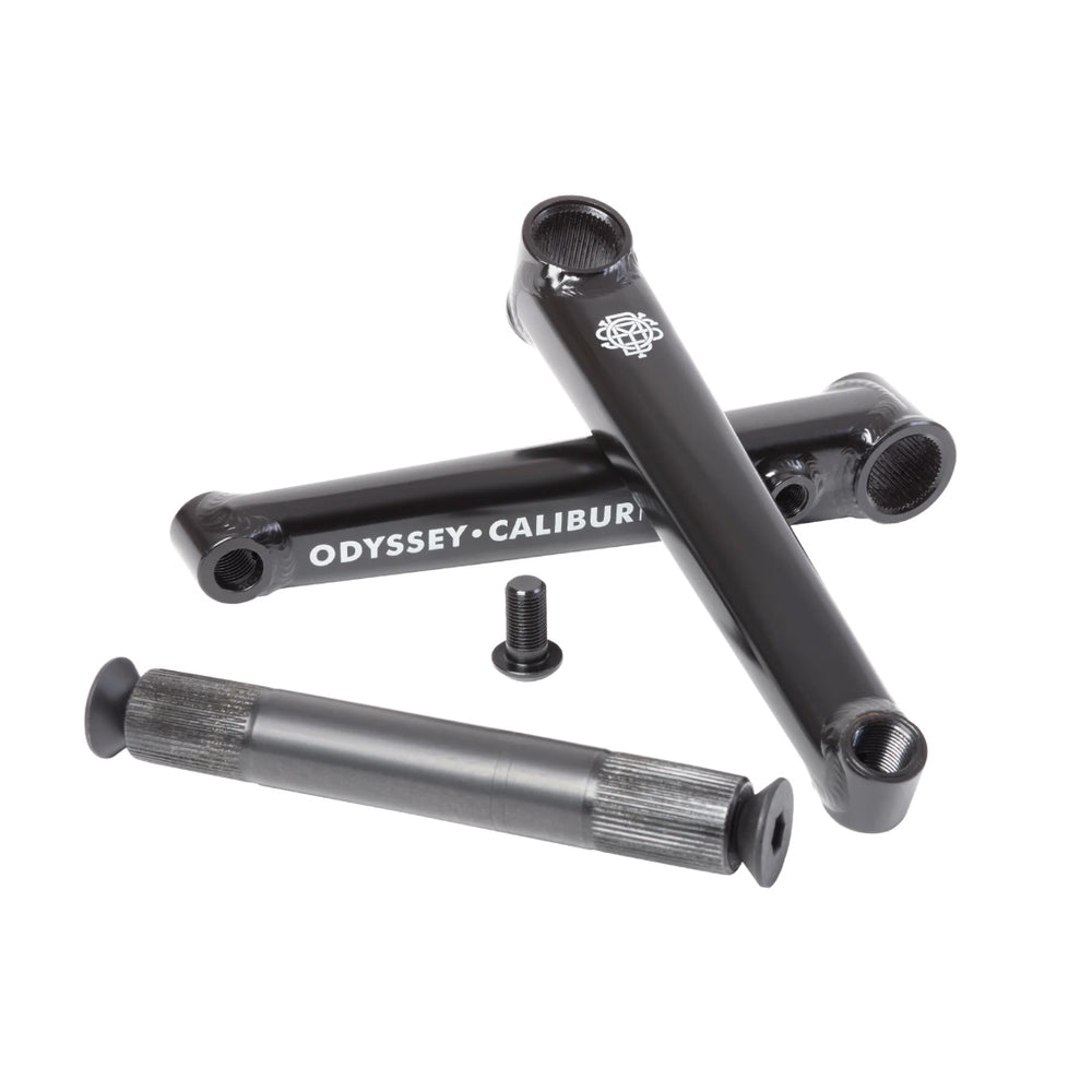 Odyssey Calibur V2 Crankset - 160mm, Right Hand/Left Hand Drive, Rust Proof Black