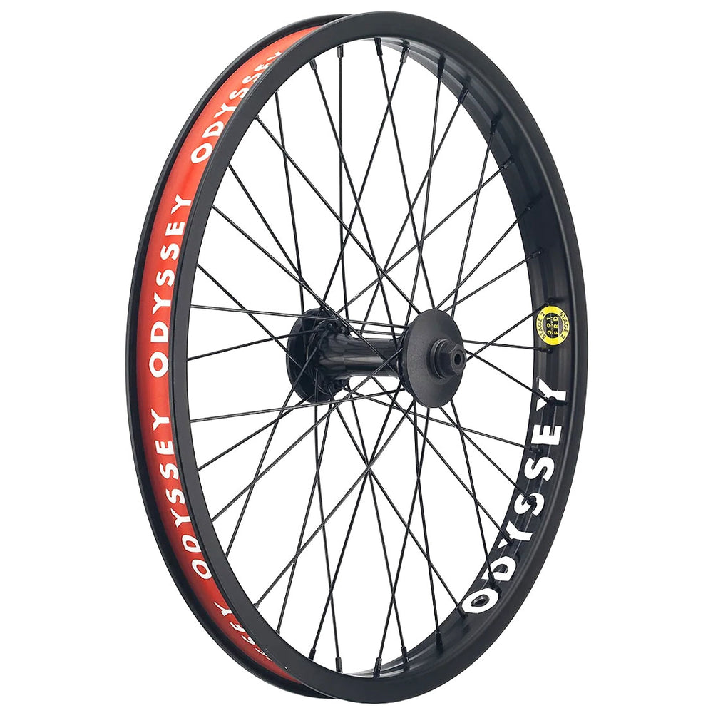 Odyssey Stage-2 Front Wheel - 20", 3/8" x 100mm, Rim Brake, Black