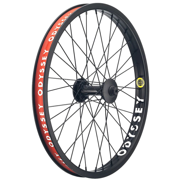 Odyssey Stage-2 Front Wheel - 20", 3/8" x 100mm, Rim Brake, Black