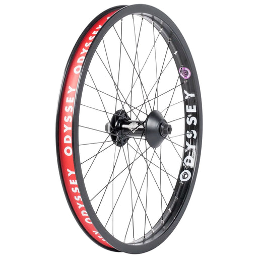 Odyssey Quadrant Front Wheel - 20", 3/8" x 100mm, Rim Brake, Black, Clincher