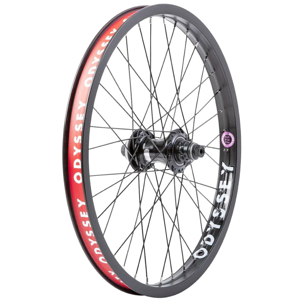 Odyssey Quadrant Rear Wheel - 20", 14 x 110mm, Rim Brake, Freecoaster RHD, Black