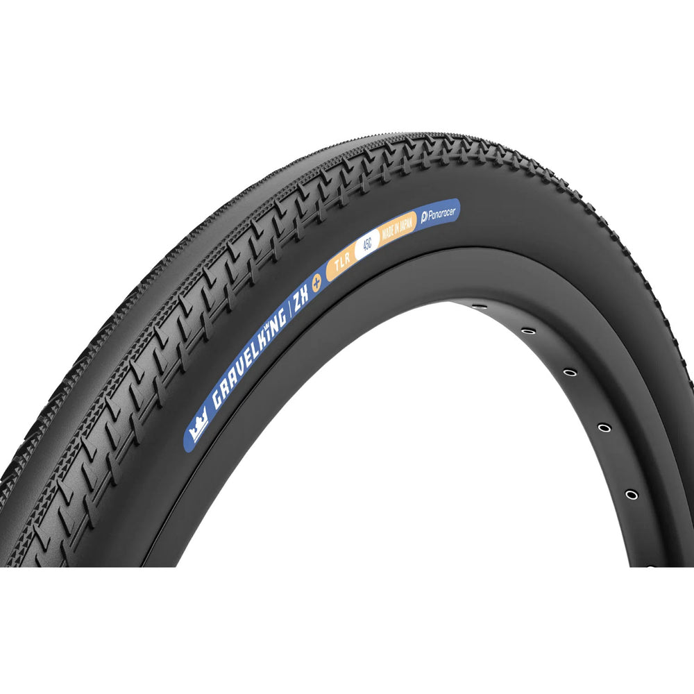 Panaracer GravelKing ZX+ Tire, 700x45, TR,  Black