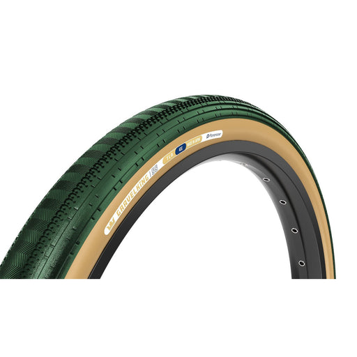 Panaracer GravelKing SS Tire, 700x40, TLC, Green/Brown